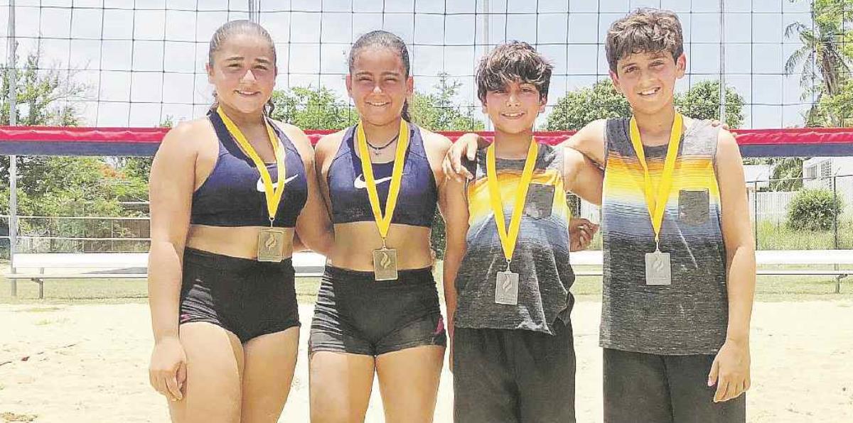 Se imponen en el voleibol de playa