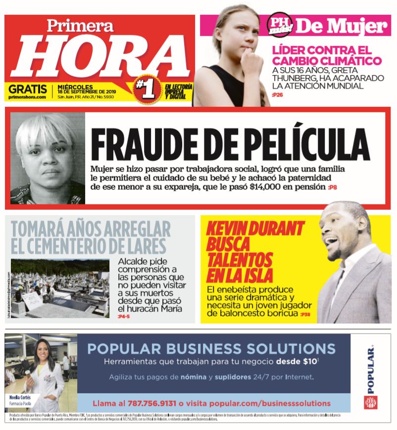 Primera Hora Portada