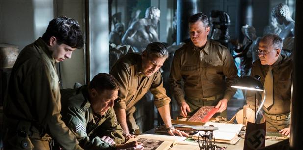 THE MONUMENTS MEN.- Dirigida por George Clooney. Protagonizada por George Clooney, Matt Damon, Cate Blanchett, John Goodman, Bill Murray, Jean Dujardin y Bob Balaban. Clasificada PG-13. Duración: 118 minutos. THE MONUMENTS MEN.- Dirigida por George Clooney. Protagonizada por George Clooney, Matt Damon, Cate Blanchett, John Goodman, Bill Murray, Jean Dujardin y Bob Balaban. Clasificada PG-13. Duración: 118 minutos.